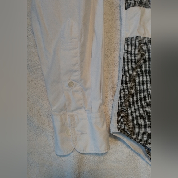 Comme Des Garcons Men's Made in Japan Patchwork Longsleeve Button Up Dress Shirt - Picture 8 of 16